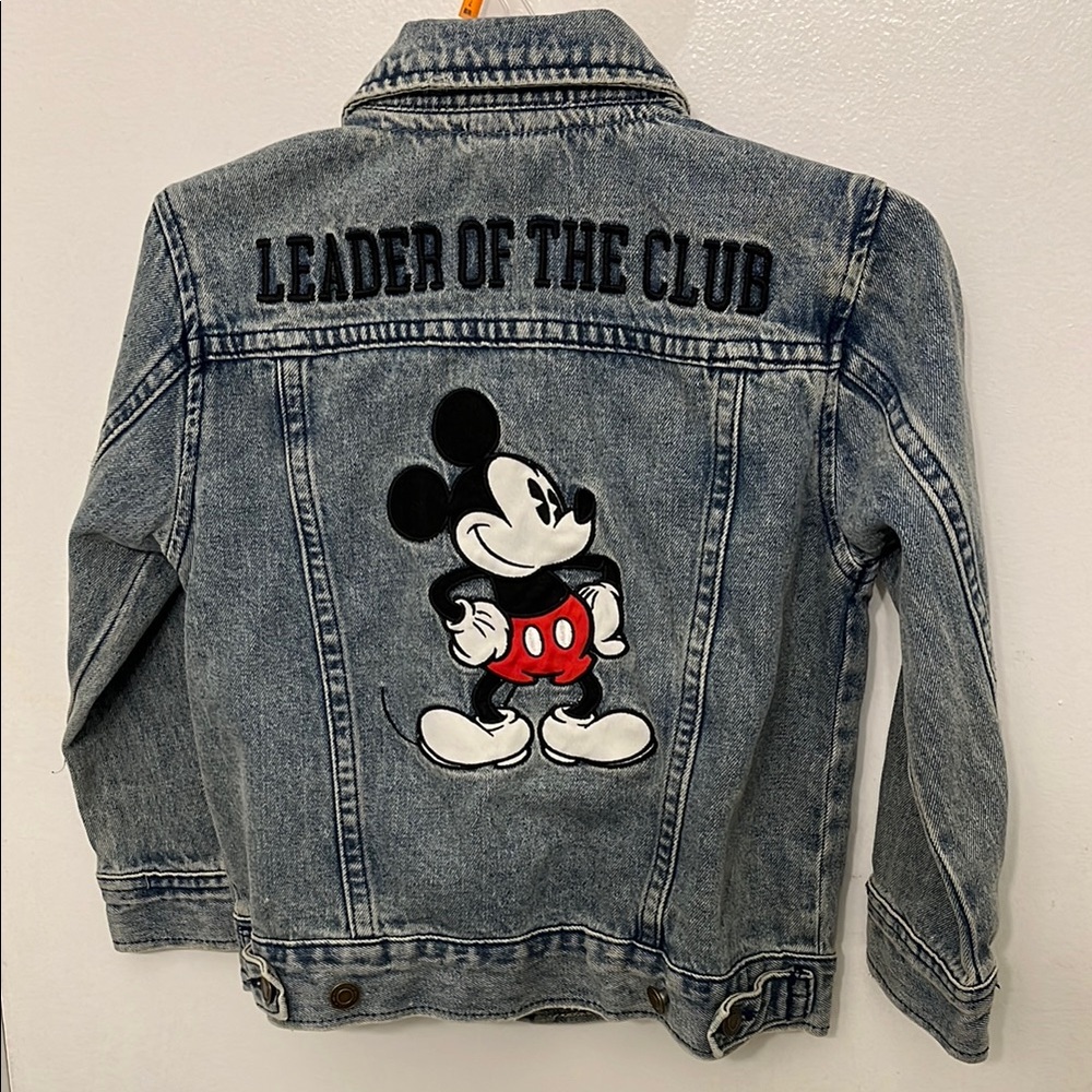 Disney Mickey Mouse Kids Denim Jacket size 4